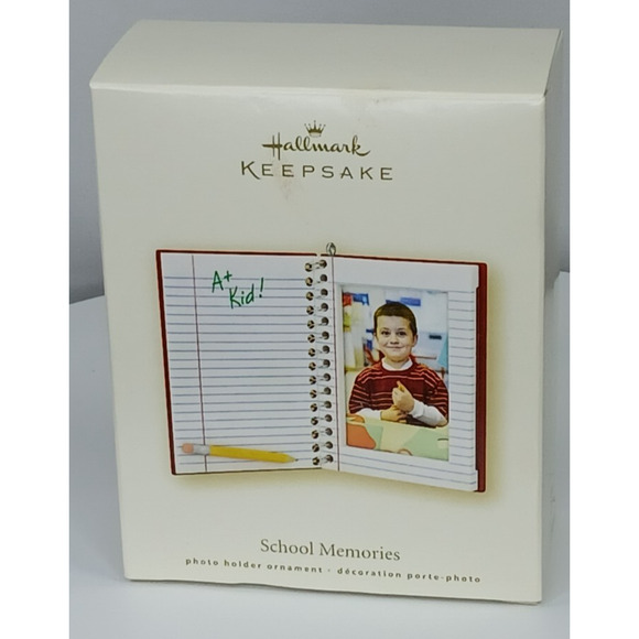 2008 Hallmark Keepsake “School Memories” Notebook A+ Kid Ornament - Picture 8 of 9